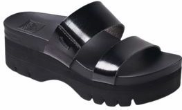Reef - Cushion Vista Higher - Sandaal - Black Patent - Vegan Leer