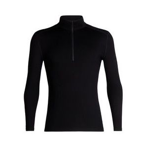 Ondershirt Icebreaker Mens 260 Tech LS Half Zip Black-L