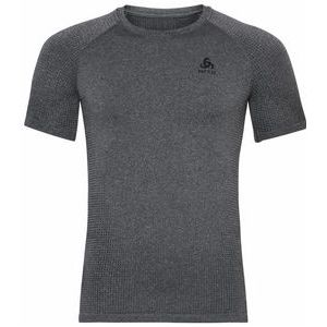 Ondershirt Odlo Men BL Top Crew Neck S/S Performance Warm Eco Black New Odlo Graphite Grey-L