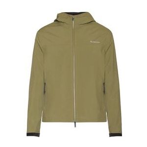 KnowledgeCotton Apparel - Nordenvind Light Shell Jacket - Burned Olive - Jas