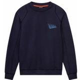 Napapijri - B-Aren Crew - Trui - Blauw - Relaxed Fit - 100% Katoen