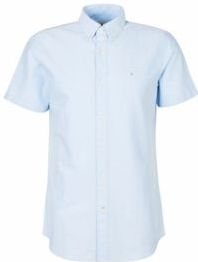Barbour - Oxtown S/S Tailored Shirt - Blouse - Sky - 100% Katoen