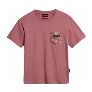 T-Shirt Napapijri x Liberty Women Candolle PB1 Pink Lulu-XS