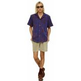 OAS - Thenards Jiggle Cuba Terry-L - Blouse - Blauw - 100% Katoen