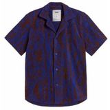 OAS - Thenards Jiggle Cuba Terry-L - Blouse - Blauw - 100% Katoen
