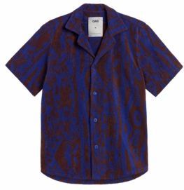 OAS - Thenards Jiggle Cuba Terry-L - Blouse - Blauw - 100% Katoen