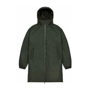 Regenjas RAINS Unisex Lohja Longer Insulated Jacket Green-XS