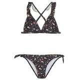 Bikini Protest Girls Daisy Jr Triangle True Black-Maat 152