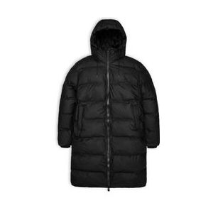 Jas Rains Unisex Alta Long Puffer Jacket W3T4 Black-XS