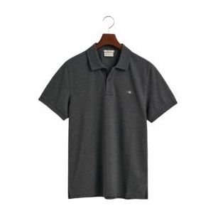 Polo GANT Men Ruggers Ss Antracit Melange-XXXL