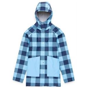 Jas Herschel Supply Co. Women's Rainwear Classic Peacoat Gingham Alaskan Blue-XL