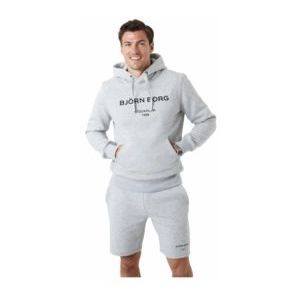 Hoodie Björn Borg Men Borg Hoodie Light Grey Melange-L