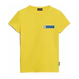 T-Shirt Napapijri Kids S-Liard Yellow Visible-Maat 110 / 116