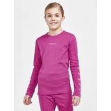 Craft - Core Warm Baselayer Set Jr - Baselayer - Roxo-Coral - 100% Polyester