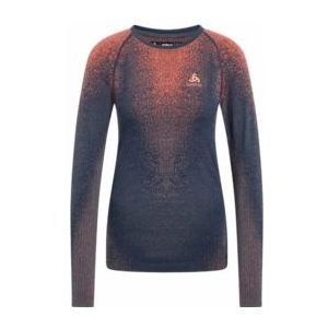 Ondershirt Odlo Women Bl Top Crew Neck L/S Blackcomb Eco India Ink