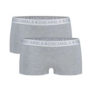 Boxershort Chicamala Women Solid Grey Grey (2-Delig)-S