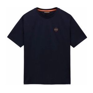 T-Shirt Napapijri Men S-Badge SS 1 Blu Marine-XS