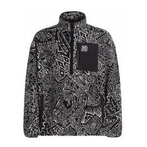 Trui O'Neill Men Surf Heroes High Pile Half Zip Fleece White/Black Sketcheritage-XL