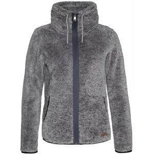 Skipully Protest Women Riri Full Zip Top Dark Grey Melee-XL