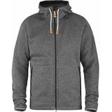 Vest Fjällräven Övik Fleece Hoodie Dark Grey-XS