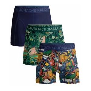 Boxershort Muchachomalo Boys Rio Print Print Blue ( 3-Pack )-Maat 158 / 164