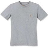 T-Shirt Carhartt Women Workwear Pocket S/S T-Shirt Heather Grey-XL