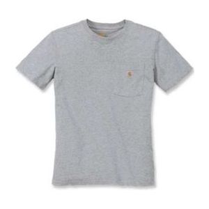 T-Shirt Carhartt Women Workwear Pocket S/S T-Shirt Heather Grey-XL