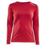 Longsleeve Craft Women Rush LS Tee Bright Red-XL