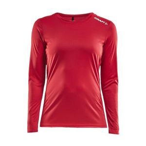 Longsleeve Craft Women Rush LS Tee Bright Red-XS