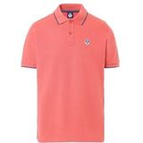 Polo North Sails Men SS Polo With Graphic Spiced Coral-XXL