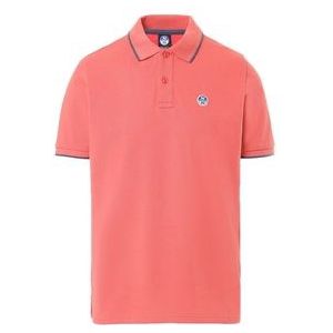 Polo North Sails Men SS Polo With Graphic Spiced Coral-XXXL