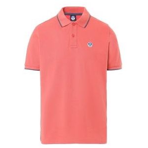 Polo North Sails Men SS Polo With Graphic Spiced Coral-XXL