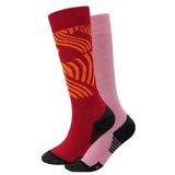 Skisok Icepeak Unisex Ilsenburg Burgundy (2-Pack)-Schoenmaat 36 - 38