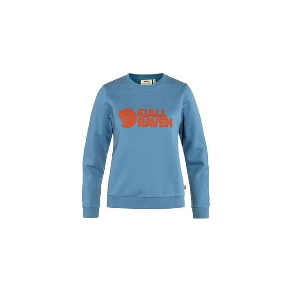 Trui Fjällräven Women Fjällräven Logo Sweater Dawn Blue Terracotta Brown-S