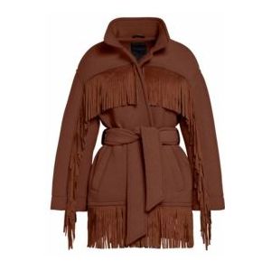 Jas Goldbergh Women Fringe Mocha-Maat 40