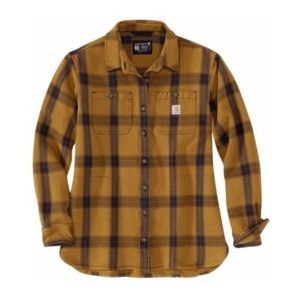 Blouse Carhartt Women Heavyweight Twill Plaid Carhartt Brown-S