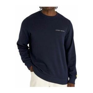 Crewneck Lyle & Scott Men Embroidered Dark Navy-L