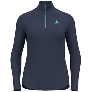 Longsleeve Odlo Women Mid Layer 1/2 Zip Berra Dark Sapphire-XL