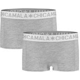 Boxershort Chicamala Girls Solid Grey Grey (2-Delig)-Maat 176