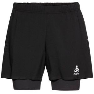 Sportbroek Odlo Men 2-In-1 Shorts Zeroweight 5 Inch Black-S