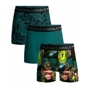 Boxershort Muchachomalo Men Shorts Indiana Print/Print/Green (3-Pack)-L