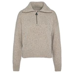 Trui Barbour Women Lavensdale Half Zip Knitted Jumper Oatmeal-14