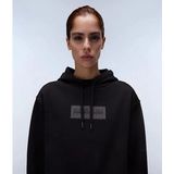 Napapijri - B-Box Logo - Hoodie - Zwart - 80% Katoen, 20% Polyester