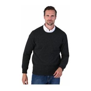 Trui William Lockie Men Rob Crew Neck Charcoal-XXXL