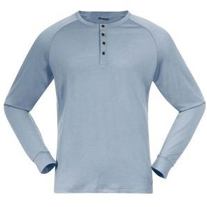 Longsleeve Bergans Men Lysebu Wool Henley Husky Blue-S