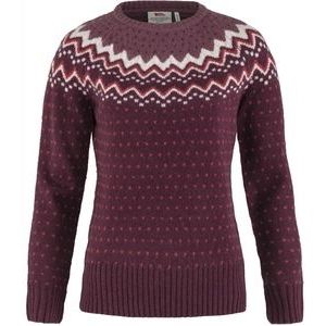 Trui Fjällräven Women Övik Knit Sweater W Dark Garnet-M