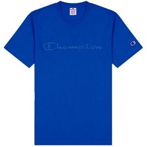 T-Shirt Champion Men Embroidered Script Logo Cotton BVU-M