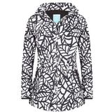 Regenjas Happy Rainy Days Jacket Bora Leaf Off Wit Zwart-S