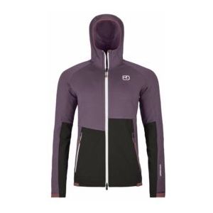 Jas Ortovox Women Fleece Rib Hoody Wild Berry-M