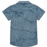 OAS - Wavy Cuba Terry - Blouse - Blauw - Korte Mouwen